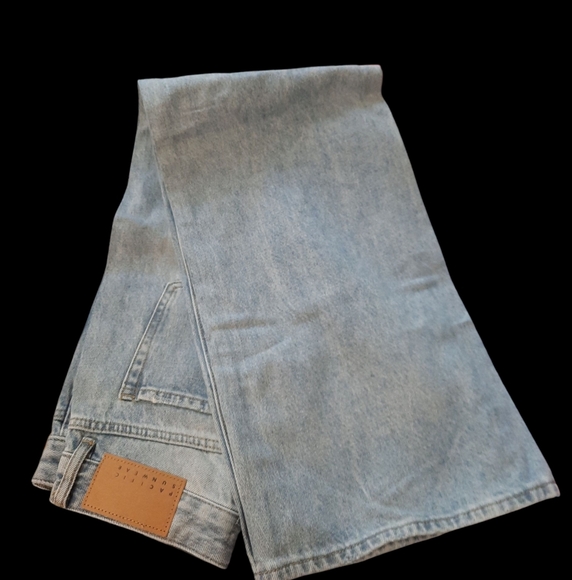 NWT PacSun Men' low rise Baggy Wide Jeans in Light Blue SIZE 23 - Picture 15 of 15